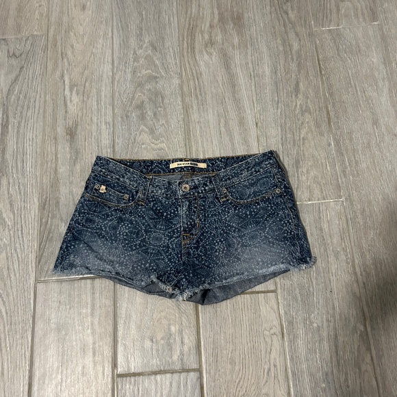 Women's Big Star 1974 Low Rise Patterned Jean Shorts - 27 - Picture 5 of 11